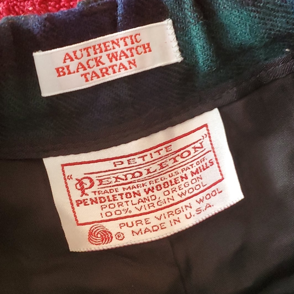 Vntg Tartan Wool Pendleton Shorts - image 1